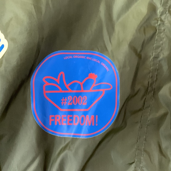 bomber varsity rugby jacket womens green New York - Picture 9 of 12